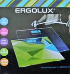 Весы напольные ERGOLUX, ELX-SB03-C34, цвет: зеленый, синяя вставка