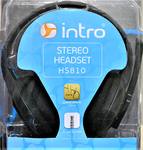 Гарнитура INTRO HS810, черная/красная, шнур 2,4 м