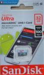 Флеш карта MicroSD 32GB SanDisk (no adapter) Ultra Light Class 10 UHS-I 100 MBs