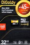 Карта памяти microSDHC 32Gb DiGoldy, Extreme, Class10, UHS-I 45Mb/s