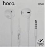 Наушники внутриканальные, HOCO M101, AUX, цвет: белый