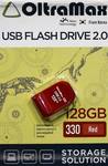 Флеш-накопитель USB  128GB  OltraMax  330  красный