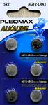 Батарейка Samsung Pleomax AG12 (386) LR1142, LR43-10BL Button Cell