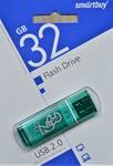 Флеш-накопитель 32Gb SmartBuy Glossy series, USB 2.0, зелёный