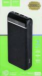 Аккумулятор внешний HOCO J59A, Famous, 20000mAh, пластик, 2 USB выхода, дисплей, 2.0A, цвет: чёрны