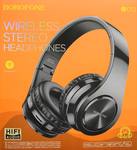 Наушники полноразмерные Borofone BO13, Joyness, AUX, TF, bluetooth 5.0, цвет: чёрн