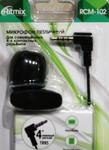 Микрофон Ritmix RCM-102 черный, петличный, для совмещенных 4-х контактных разъемов