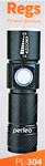 Фонарь Perfeo Regs PL-304, 120LM, 3W, встр. аккумулятор,зарядка USB, Zoom, 3 режима