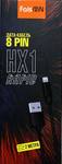 Кабель USB - 8 pin FaisON HX1 Rapid, 2.0м, 2.1A, цвет: чёрный