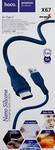 Кабель USB - Type-C HOCO X67 Nano, 1.0м, 5,0А, цвет: синий