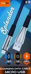 Кабель USB - микро USB FaisON K-70 Splendor, 1.0м, 2.4A, цвет: синий