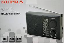 Радиоприемник портативный Supra ST-10 черный