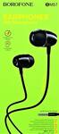 Проводные наушники с микрофоном внутриканальные Borofone BM57 Platinum, 3.5 Jack (black)