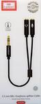 Переходник Jack 3,5mm - 2xJack 3,5mm Earldom ET-AUX202