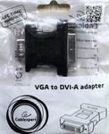 Переходник Cablexpert VGA-DVI, 15M/25F, черный