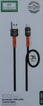 Кабель USB - Type-C Earldom EC-120C, 1.0м, 3.0A, цвет: чёрный, красный