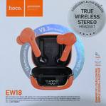 Наушники внутриканальные HOCO EW18, Bluetooth, цвет: оранжевый