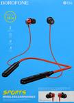 Наушники внутриканальные Borofone BE56, Powerful sports, Bluetooth, цвет: красный