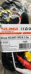Кабель соединительный SCART-3xRCA(m) Selenga, 1.5m