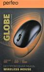 Мышь Perfeo GLOBE, черная, 1000dpi, 3 кн, беспроводная