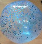  Надувной мяч - с блесками 60 см (multicolor)