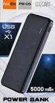 Аккумулятор внешний FaisON PB-05, Elegant, 5000mAh, цвет: чёрный