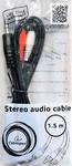 Кабель GEMBIRD аудио CCA-458, 3,5 Jack - 2xRCA, 1.5 м 