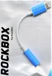 Адаптер RockBox LJ01 Lightning/3.5 jack для наушников (white)