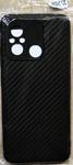 Силиконовый чехол КАРБОН с текстурой для Xiaomi Redmi 12C (2023) чёрный