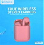 Наушники внутриканальные Celebrat W10, bluetooth, цвет: розовый