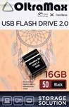 Флеш-накопитель 16Gb OltraMax Drive 50 Mini, USB 2.0, чёрный