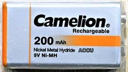 Аккумулятор Крона Camelion, 6F22-1BL, 200mAh