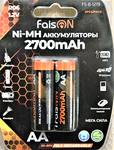 Аккумулятор AA FaisON, R06-2BL, FS-B-1219, 2700mAh