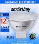 Лампа светодиодная SmartBuy MR16, GU5.3, зеркальная, 12Вт/220-240V/6000К